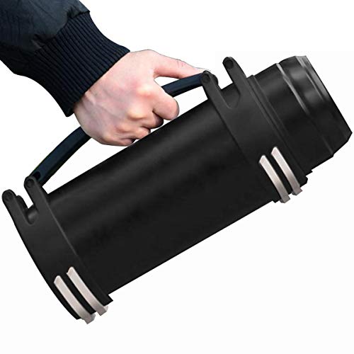 Termo grande de acero inoxidable de 3 litros con asa para viajes, camping y senderismo, doble tapa, conservación del calor y el frío, sin olor, ideal para actividades al aire libre