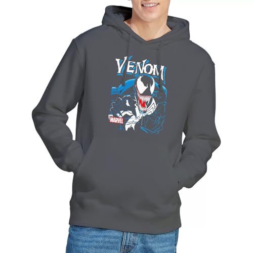 Sweat à capuche Venom Marvel noir taille M vêtement unisexe geek