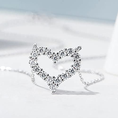 Collier Moissanite 1CT argent S925 : bijou simulé haut de gamme pour femme élégante