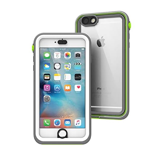 Waterproof Case for iPhone 6s Plus, Shock Proof, Drop Proof by Catalyst for iPhone 6s+ with High Touch Sensitivity ID (Green Pop)