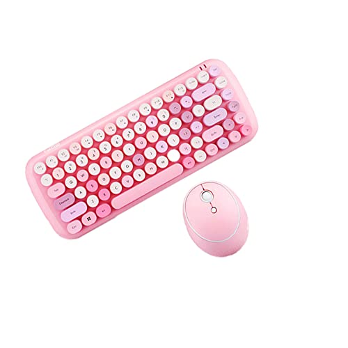 Generic Keyboard and Mouse Set ~j g {^ 2.4G CX L[{[h }EXZbg h ^Ŏ^тȒP m[gubN ItBX fXNgbvp lԍHwɊÂ,Pink