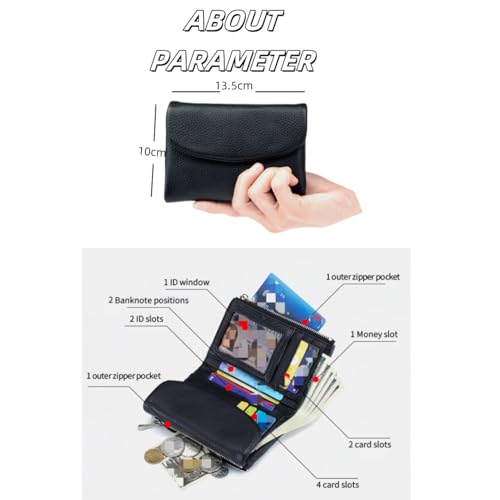 Womens Leather Wallet Unisex Pebble Leather Wallet Short for Coins and Cards, Multicolor Clutch Card Holder & Coin Purse (Lavender)3