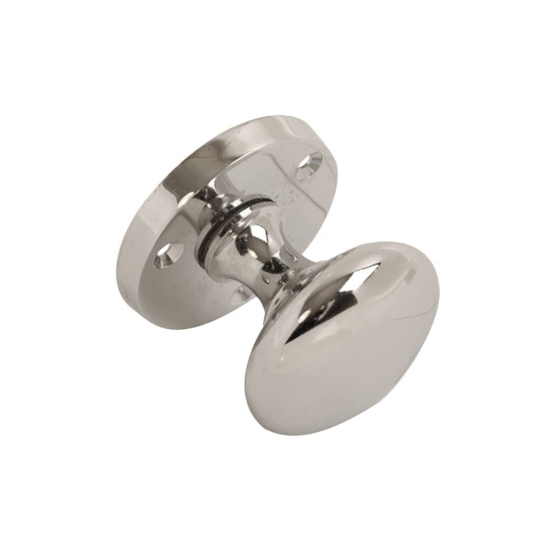 VIBE Victorian Mortice Knob 53mm on Chrome Door Handle Knob on Chrome for Internal Doors