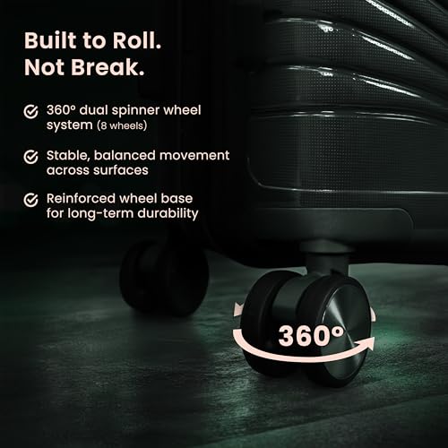 Image of AMERICAN TRAVELLER New York Trolley Bag | Durable Hard Shell | Durable Hard Shell , TSA Type Lock , Spinner Trolley Luggage, 360 Disc Spinner Wheels