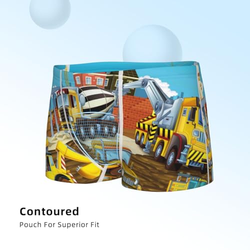 Boys' Cotton Boxer Brief Soft Underwear-Different Construction Site Vehicles4