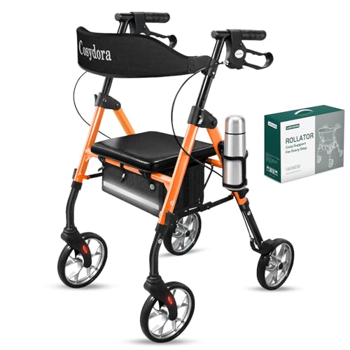 Image of Cosydora Rollator Walkers for Seniors with Seat, 15 Lbs Ultra Lightweight