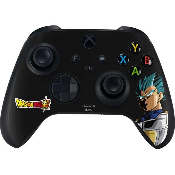 Skinit Decal Gaming Skin Compatible with Xbox Series X Bundle - Officially Licensed Dragon Ball Super Vegeta Design
