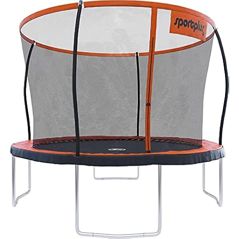 SportPlus | Gartentrampolin 305 & 366 cm, mit Außenstangen, Innennetz & Randabdeckung, stabile Rahmenkonstruktion, Outdoor Trampolin für Kinder & Erwachsene Cover