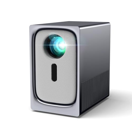 Mini Proyector Portatil 4k Soportado, Proyector Smart TV Movil Cine en Casa WiFi 6 Bluetooth 5.0 Projector Tiro Ultra Videoproyector, 15000 Lúmenes, 1080P Nativo, Enfoque Eléctrico