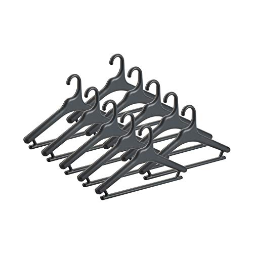 ライクイット(like-it) 横幅:約42cm ジャケット シャツ 型崩れしない メンズ ハンガー 10P ダークグレー 日本製 MID-M10P