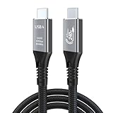YilianOptoe 40Gbps USB 4 Cable for Thunderbolt 4 Cable 5 ft,PD 3.1 240W Fast Charging USB C Data Transfer Cable,8K/Dual 4K Display,for iPhone 16/15, MacBook,SSD,Dock, eGPU,iPad, Displays, Laptop