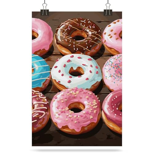 Affiches murales vintage beignets autocollants decoration chambre salon - 8