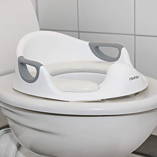 roynoy Toiletbril voor kinderen, wc-bril voor kinderen, zitverkleiner met handvat voor toilet, toilettrainer, wc… - Afbeelding 5