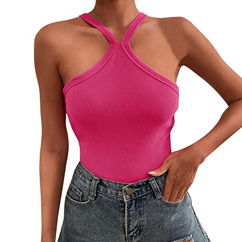 AMDOLE Blouse Classe Débardeurs d'été sans manches pour femmes Chemisier de couleur unie Chemises de travail de bureau de vacances Tuniques Manches Courtes Pour Femmes Habillées Cover