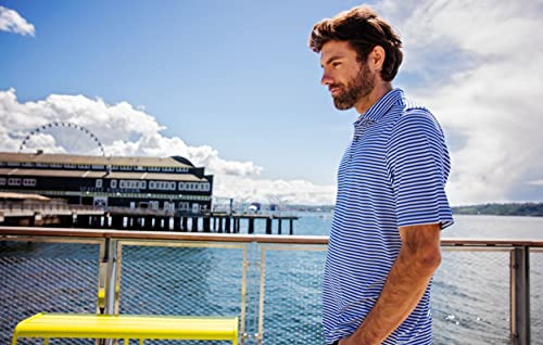 Cutter & Buck Short Sleeve Virtue Eco Pique Stripe Recycled Mens Big and Tall Polo3