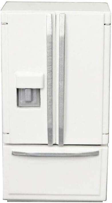 Miniatura 2 de EatingBiting 112 Escala 112 Mini Muebles Minihouse Cocina Refrigerador Blanco Refrigerador con 2 Puertas Accesorios de Muebles Refrigerador de