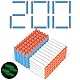 ZWOOS Darts Pfeile für Nerf 7,2 cm 200 StückRefill Darts Nachfüll Bullets Schaumstoff Darts s für Nerf N-Strike Elite Series Blasters Spielzeugpistole (weiß blau)