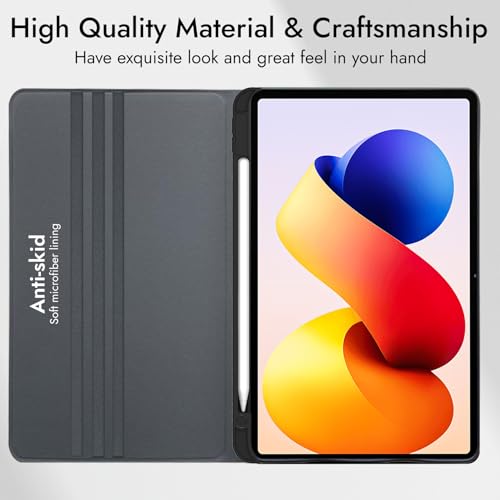 Image of Robustrion Cover for Redmi Pad 2 Pro 12.1 inch Cover Case with [Pencil Holder], Folio Cover Case for Redmi Pad 2 Pro Tablet Cover [Auto Sleep Wake Support] - Hippy