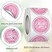 Heyfibro 500 PCS 1.5 Inch Thank You for Supporting My Small Business Stickers for Packing, Parties, Bags, Boxes(Pink)