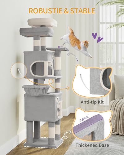 Árbol para gatos Hzuaneri 62.6 pulgadas interior miniatura 4