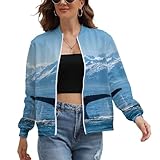 Usa Alaska Whale Tail in Mountaines Women's Zippered Jacket Long Sleeve Outwear Sweatshirts Jackets Fashion Fall Outfits XL