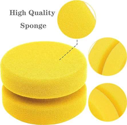Kangaroo® Super Soft Applicator Foam Sponge for Car and Bike Round Shaped Sponge Multipurpose Cleaning for Kitchen, Bathroom, Walls, Windows and Other Surfaces (Pack of 12) - Image 6 thumbnail