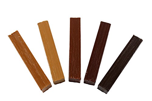 SN-TEC Weichwachs Sortiment für Nussbaum und Teak (Set mit 5 Stangen)