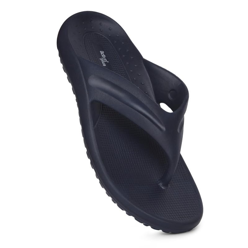 Image of ACTION Extra Soft Men's PILO Comfort Slippers | Lightweight & Anti-Skid Flip Flops with Cushioned Footbed | Waterproof Slippers for Men & Boys