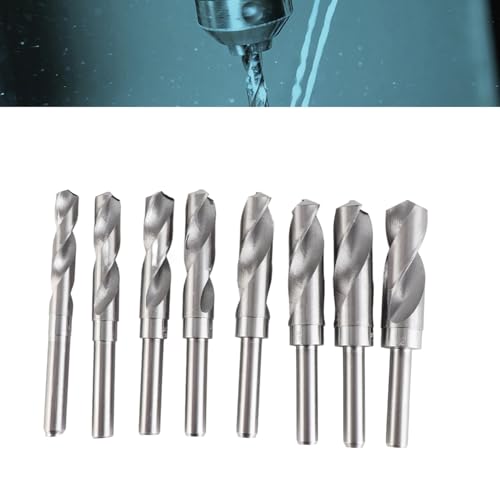 Set Professionale 8 Pezzi Punte HSS Acciaio Temprato, Ø 14-25 mm per Metallo e Legno, Ideale per Falegnami ed Elettricisti