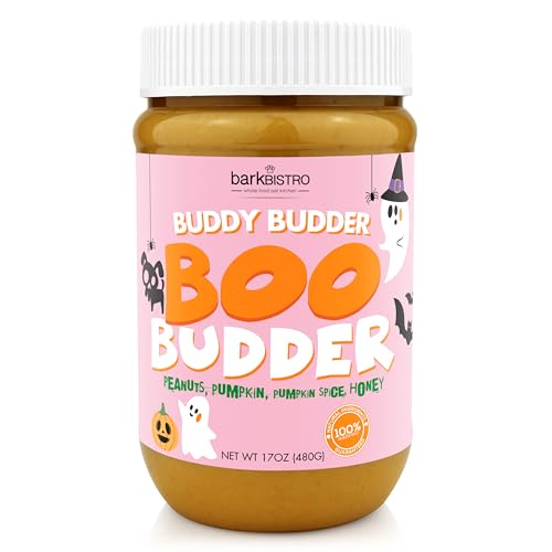 BUDDY BUDDER Halloween Boo 100% All Natural Dog Peanut Butter, Ma...