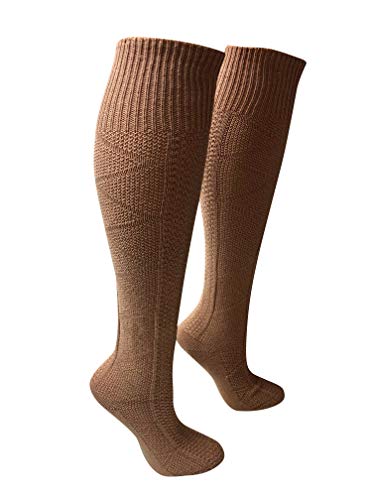 Love Sock Company cozy warm patterned knee high boot sock for women girls organic cotton - Latte