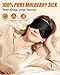 lulir 100% Mulberry Silk Sleep Mask with Adjustable Strap, 16-Momme Light-Blocking Eye Mask for Sleeping, Hypoallergenic Silk Eye Masks for Women and Men, Perfect Travel & Gift Choice（Black）