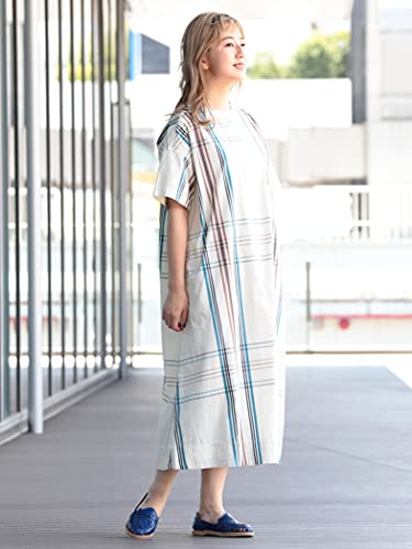 ビームスボーイ Beams Boy ワンピース ビッグタータン ボートネック ショートスリーブ ファッションスタイル