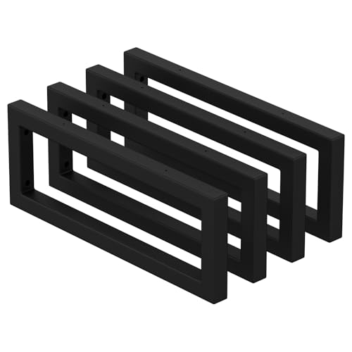 Mordx 4 Soportes de Pared para Lavabo, Soporte Para Estanterías, Soporte para Lavabo Toallero Portaestantes, Negro, 40 cm