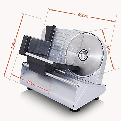 Elektrischer Fleischhobel 200w, Gewerbehaus Zuhause Fleischschneidemaschine, 0-22mm Einstellbare Dicke Allesschneider… – Bild 3