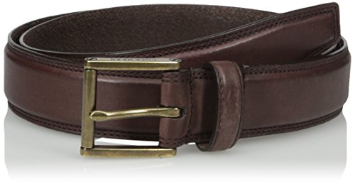 Cole Haan Men's Cole Haan 32mm Double Stitched Pressed Edge Belt, Chestnut Antique Brass, 34