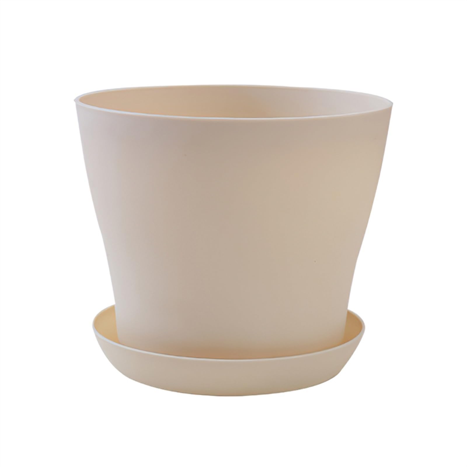 SDGBCXD flowerpot, Succulent Plant Planters Home Balcony Garden Decoration Outdoor Potted Table Decorative(Beige,XL1500ML)