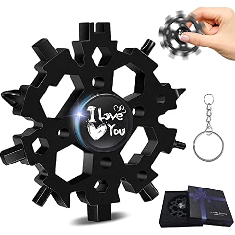 23-in-1 Snowflake Multi Tool with Bearings, Yeelan Gifts for Men, Gadgets for Men, Portable Outdoor Compact Multitool for Dad Boyfriend Christmas Birthday Gifts Cover