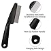 Yumflan Dandruff Comb, Stainless Steel Fine Tooth Dandruff Remover, Professional Scalp Comb Hair Comb for Kids and Adults (Black)