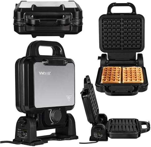 ZEEGMA GOFREE CHEF PRO Gofrera de Alta Potencia 1200 W para Gofre...