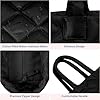 soewten Tote Bag for Women, Puffer Bag with 15.6 Inch Compartment, Small Tote HandBags with Multi Pocket for Travel, Work, Gym, Great Gifts for Mom, Black #5