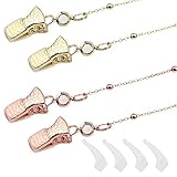 Wir sind mit 2 Paar durchsichtigen Ohrhaken ausgestattet, die helfen können, die Brille zu befestigen und sie vor Stürzen zu schützen, wenn Sie trainieren oder mit dem Blick nach unten arbeiten.