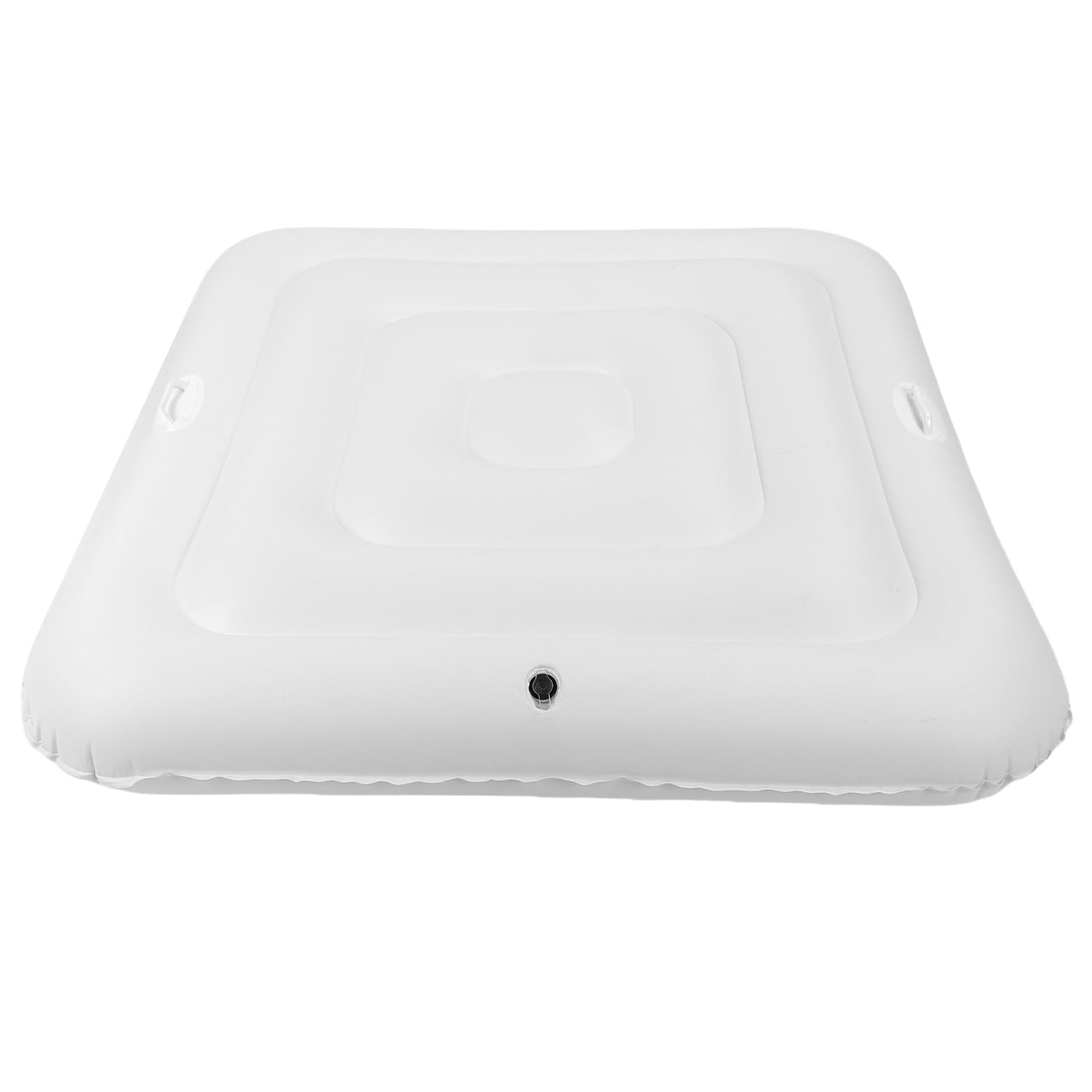 Parti per Piscina Copertura Gonfiabile in PVC Resistente 130 Cm Grande Coperchio per Piscina per Uso Esterno Quadrato e Vasca da Bagno
