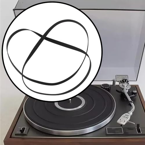 Briny River 2 Stück Plattenspieler-Antriebsriemen 600 X 5 Mm Kompatibel mit Pioneer PL-12D PL-15D PL-100 PL-112D PL-117D Ersatz für Plattenspieler