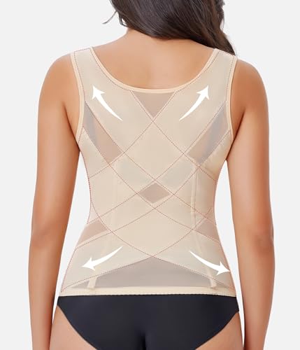 Image of Nebility Waist Trainer for Women Corset Shapewear Tummy Control | Body Shaper Vest Waist Cincher Shapewear