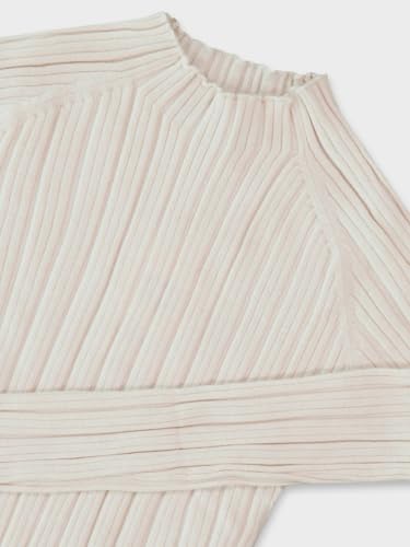 Mayoral Knit Mockneck for Girls H. Sand3