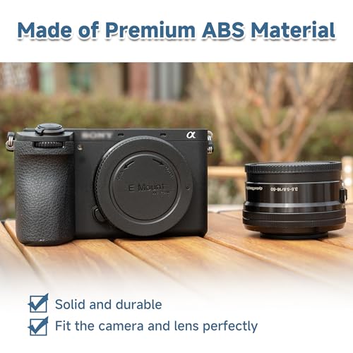 Image of 5 Pack Body Cap and Rear Lens Cover Kit for Sony A7 A7II A7III A7IV A7S A7SII A7SIII A7R A7RII A7RIII A7RIV A7RV A7C A7CII A9 A9II A6700 A6600 A6500 A6400 A6300 A6100 A6000 A5100 ZV-E1 ZV-E10 & More | for Sony A7 III IV A7SII A7SIII A7S3 A7R II III A7RIV A7RV A7RVI A7CII A7CR A9 II A6700 A6600 A6500 A6400 A6300 ZV-E10 & More
