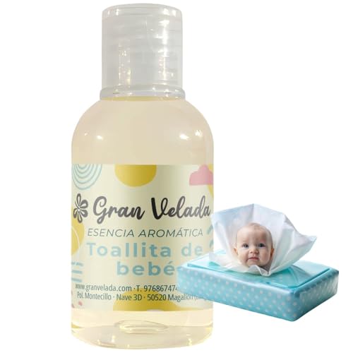 Esencia Aromática Toallitas de Bebé: Fragancia Suave y Envolvente | Ideal para Perfumes, Ambientadores y Cosméticos Caseros | Fórmula Concentrada 1 Litro