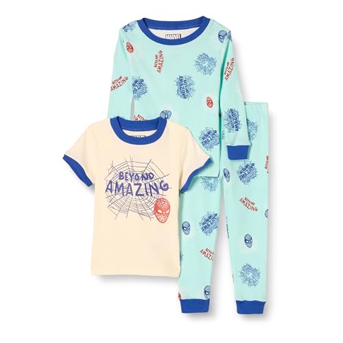 Image of Amazon Essentials Disney | Marvel | Star Wars Boys and Toddlers' Snug-Fit Cotton Pajamas Sleepwear Sets for Toddler