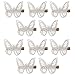 Tinksky Butterfly Hair Clips Lace Hair Bows Pins Hair Accessories for Women Girls, Pack of 10, White